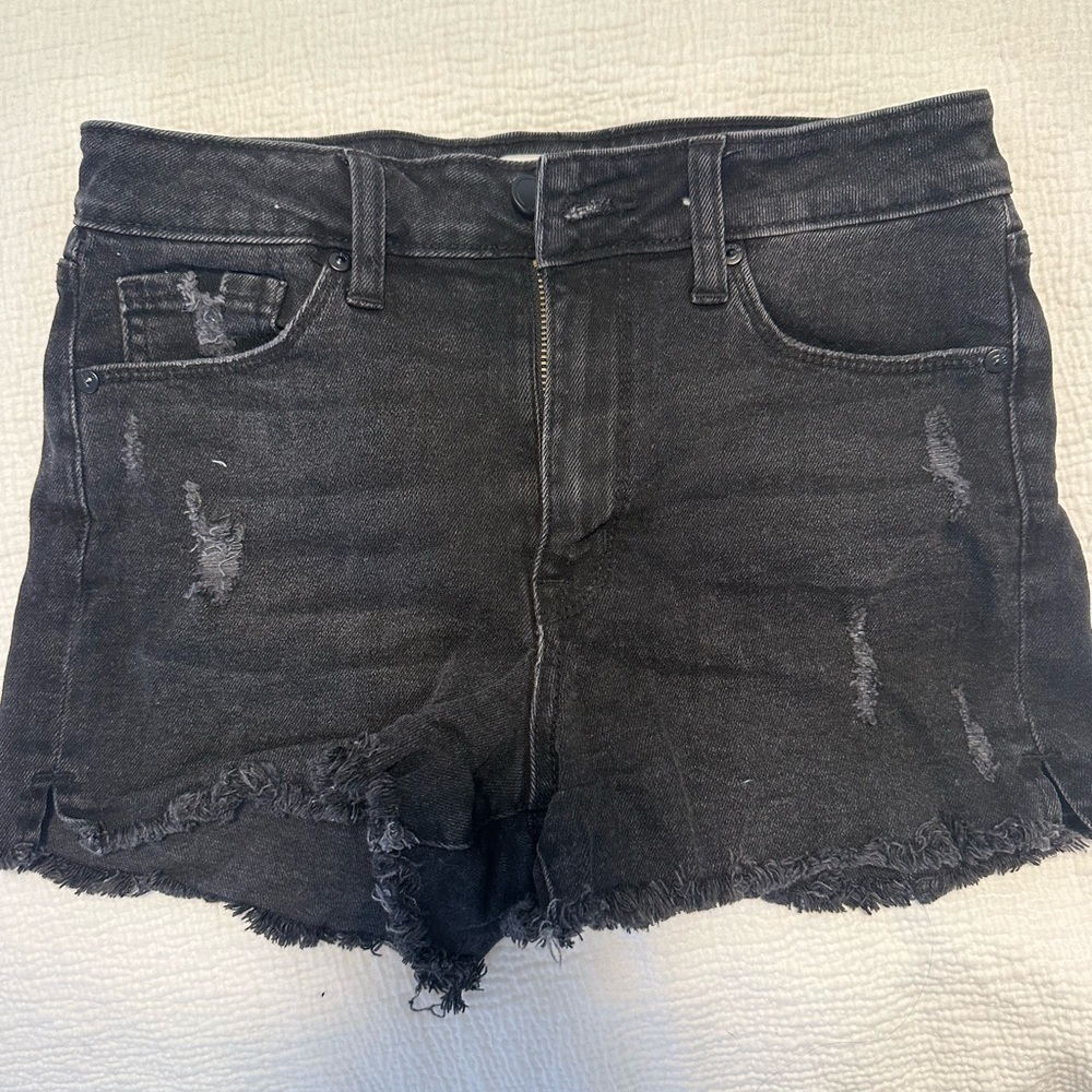 JBD Just Black Denim Jean Shorts in Black - Size Small